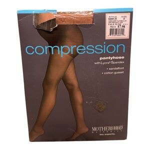 2006 Motherhood Maternity Compression Hoisery Sandalfoot Pale Nude Size Medium